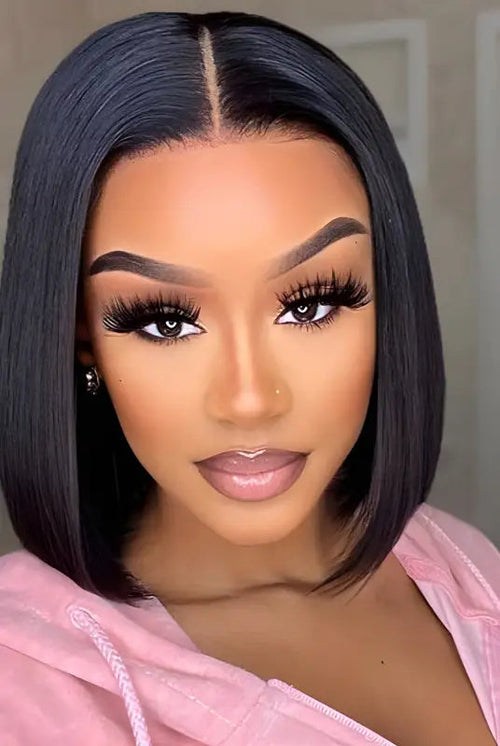 Alice | Long Bob Human Hair Wig with 4x4 Lace Front