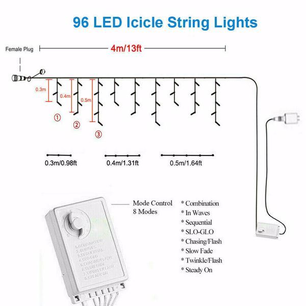 Ice Bar Light 96, US Standard Blue, Not Shipped On Weekends