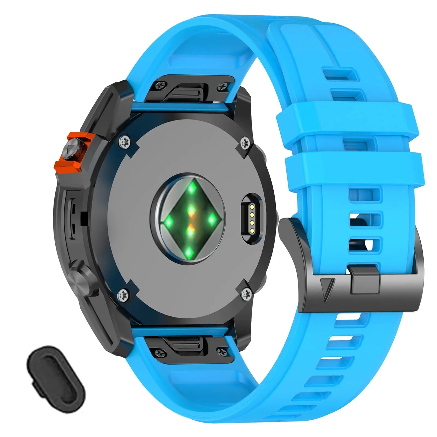 22mm Quickfit Watch Band Compatible with Garmin Fenix 8 AMOLED 47mm/Fenix E/7 Pro/7/6 Pro/6/5 Plus/5, Silicone Straps for Descent G1 Solar/Epix Pro 47mm/Approach S70/Forerunner 965/955