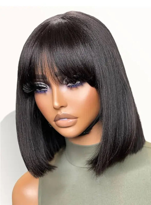 Alice | Long Bob Human Hair Wig with 4x4 Lace Front