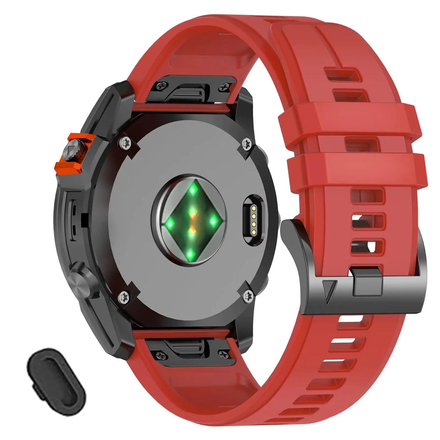 22mm Quickfit Watch Band Compatible with Garmin Fenix 8 AMOLED 47mm/Fenix E/7 Pro/7/6 Pro/6/5 Plus/5, Silicone Straps for Descent G1 Solar/Epix Pro 47mm/Approach S70/Forerunner 965/955