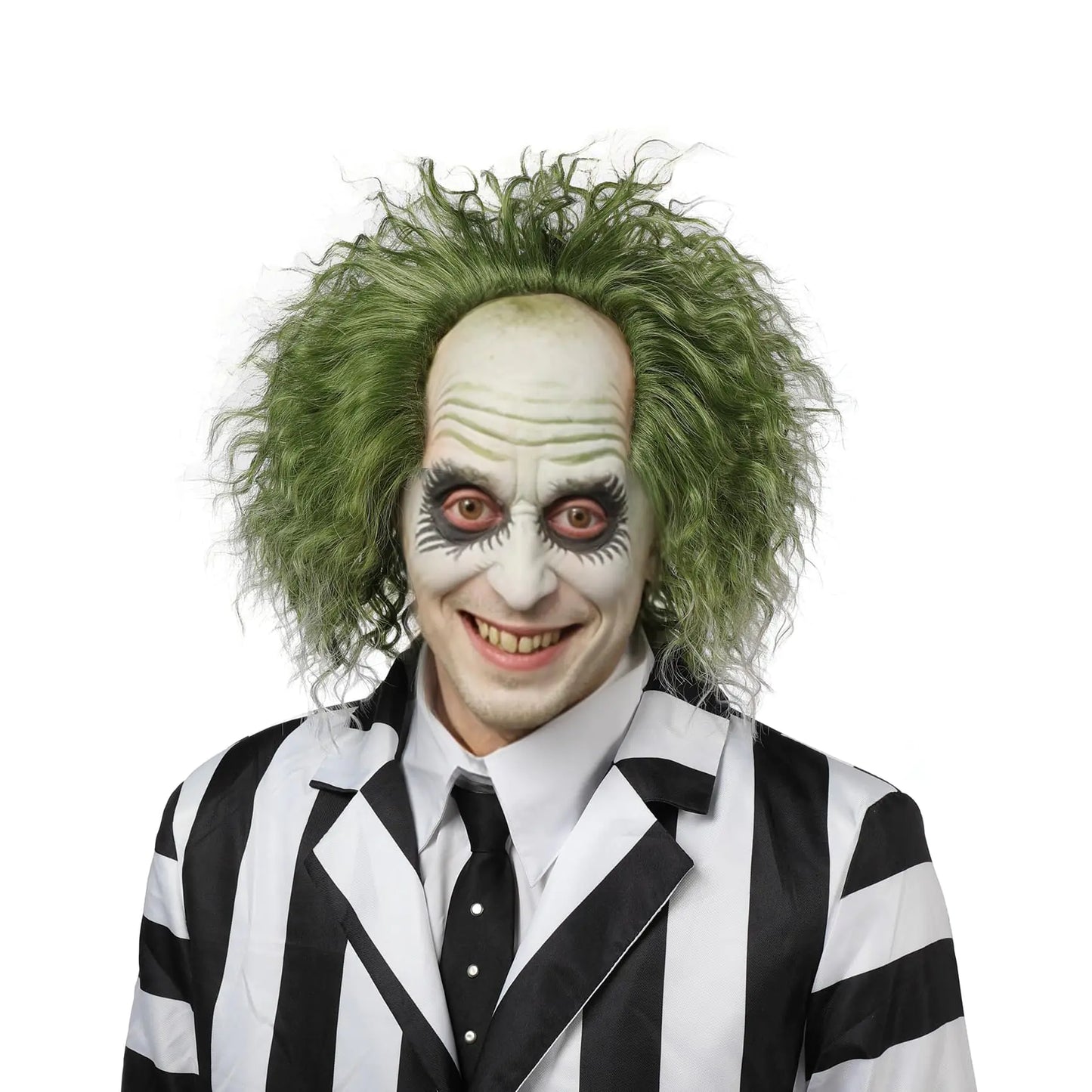 MUPUL Green Wig MenShort Curly Wig MenHalloween costumes Wigs For Men