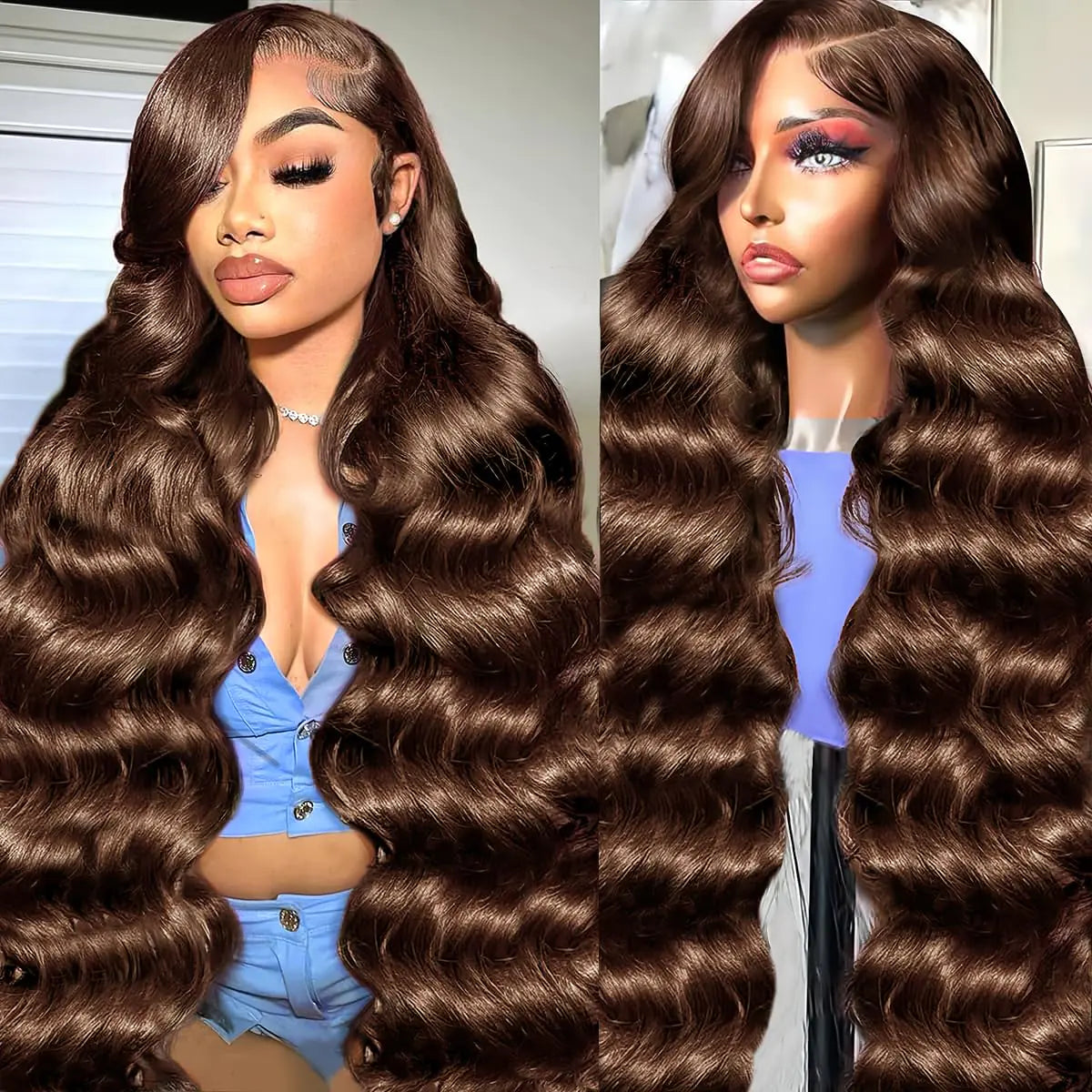 Chocolate Brown Wigs