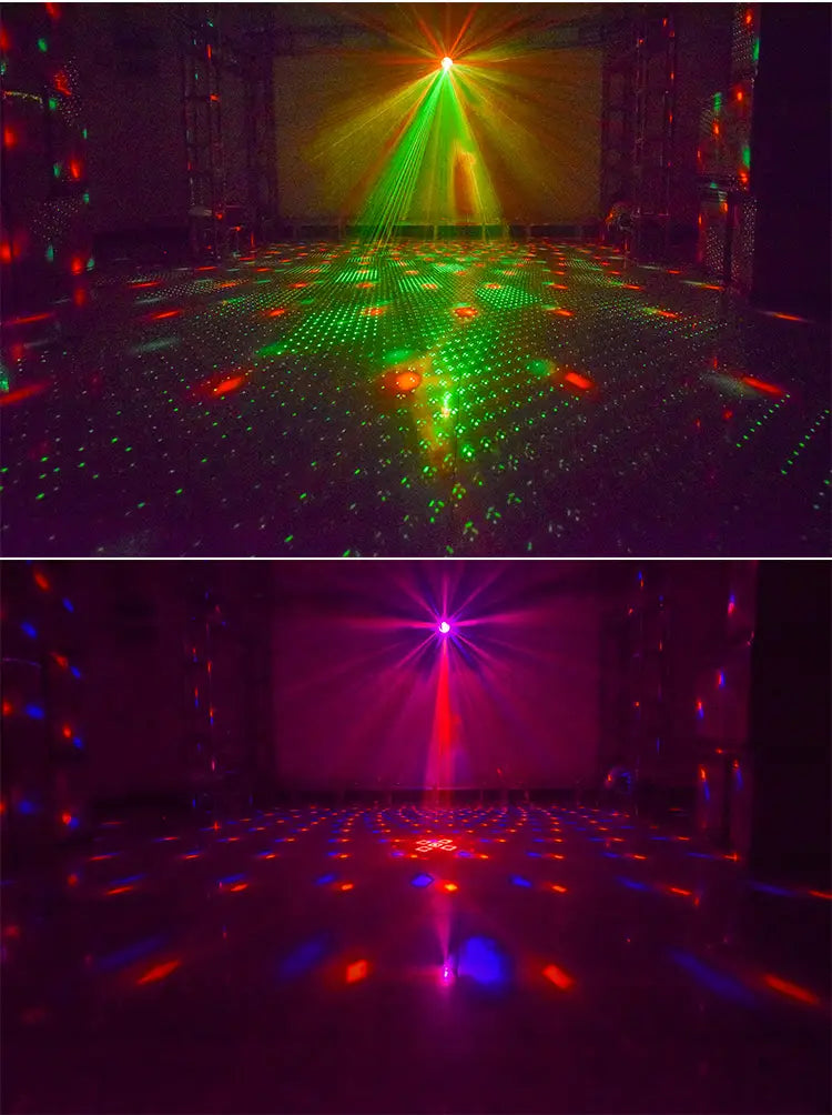 LED Disco Ball Light RGB Projector for Parties (1 Set)