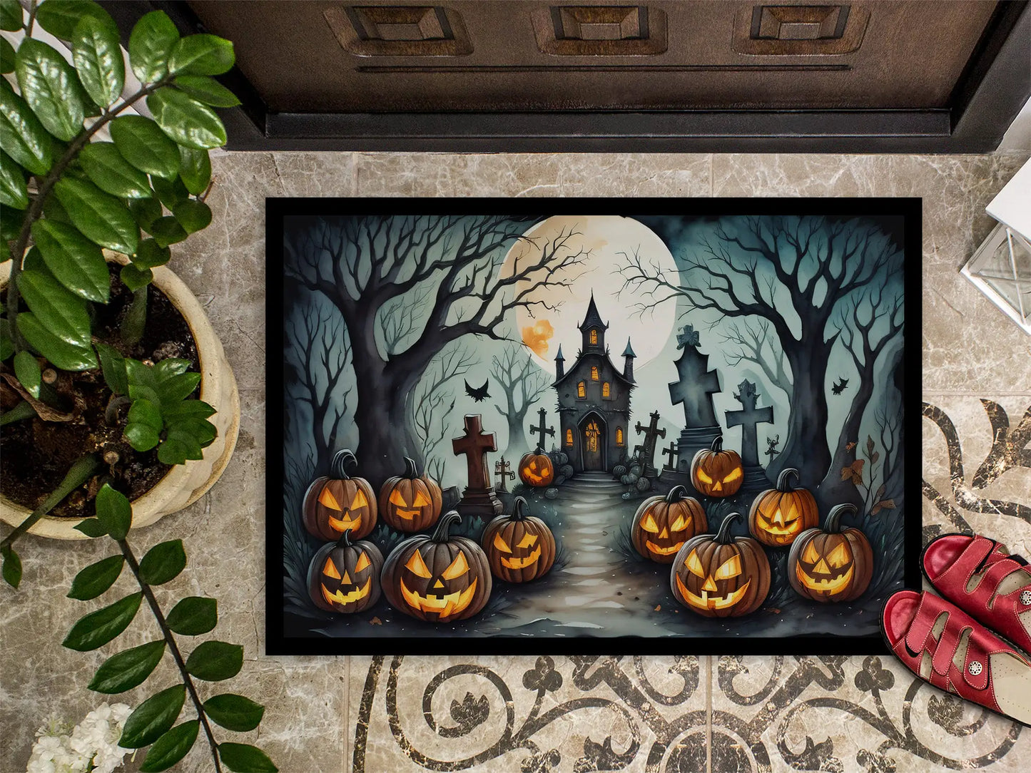Eerie Entry Halloween Mat