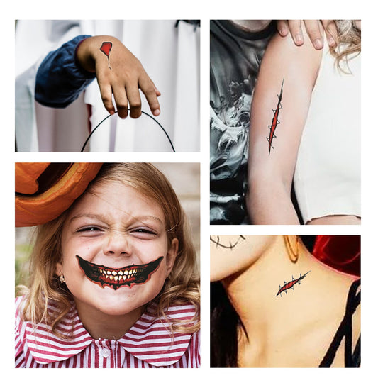 Halloween Horror Party Party Makeup Decoration Mouth Tattoo Stickers