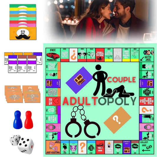 Adult Board GameCouple Adult Opoly Board GameAdult Couples Board GamesCouples Adults Board GamesCouples Game Cards Board Game PropsDate Night IdeasCouples Date Night Games