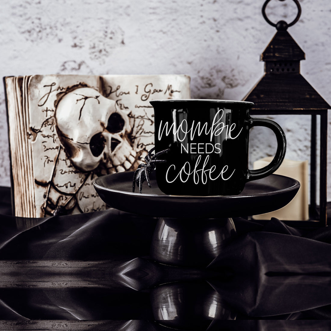 Mombie | Funny Black Halloween Coffee Mug