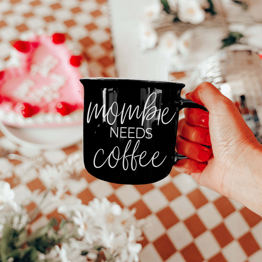 Mombie | Funny Black Halloween Coffee Mug