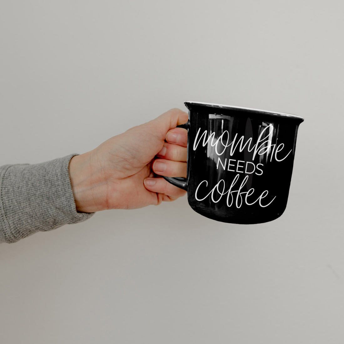 Mombie | Funny Black Halloween Coffee Mug