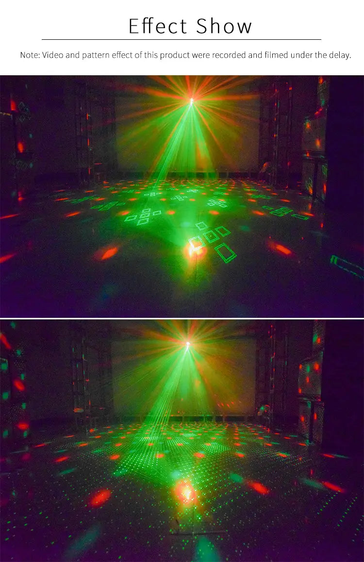 LED Disco Ball Light RGB Projector for Parties (1 Set)