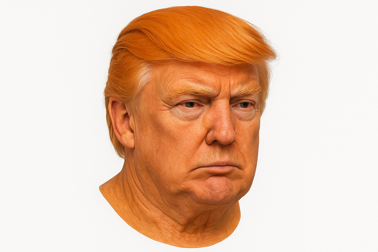 RAPGET Donald Trump Mask Presidential Candidate Mask - Realistic Latex Celebrity Costume for Adults - Great Halloween Party Accessory - Orange Hair Adult Size
